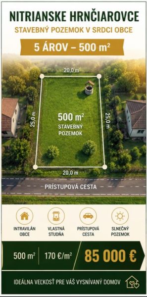Predaj pozemku na bývanie, Nitra