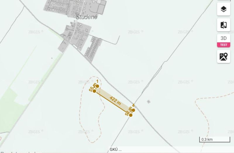 Pozemok 22.548 m2 s prístupom - Most p. BA - Studené |