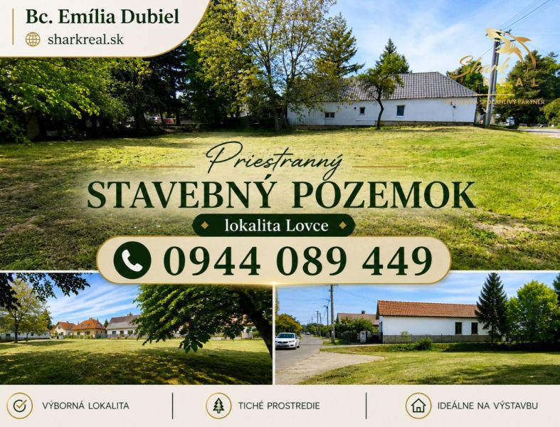 TOP ponuka! Priestranný stavebný pozemok neďaleko lesa