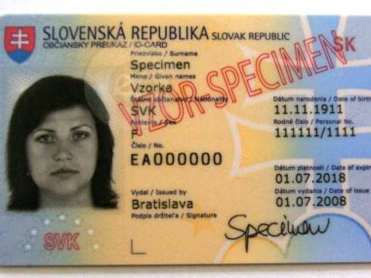Id eu. ID карта Словакия. ID- карточка Словении. ID карта Словении.
