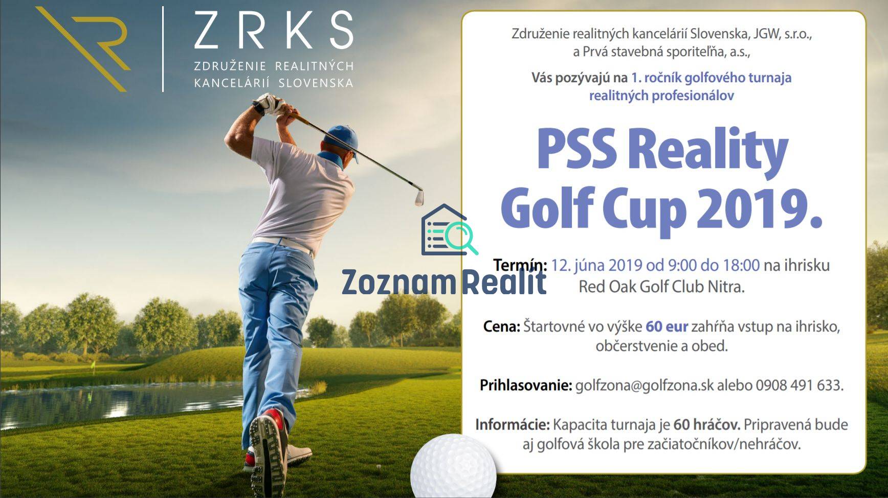 Pozvanka Golf cup ZRKS
