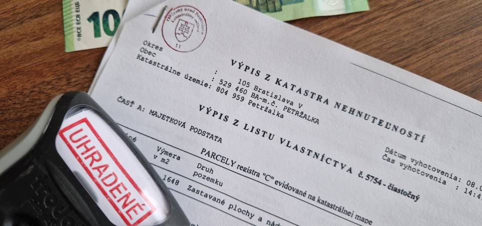 Nov Poplatky Na Katastri Nehnute nost Ko ko Si Od Apr la Priplat me 